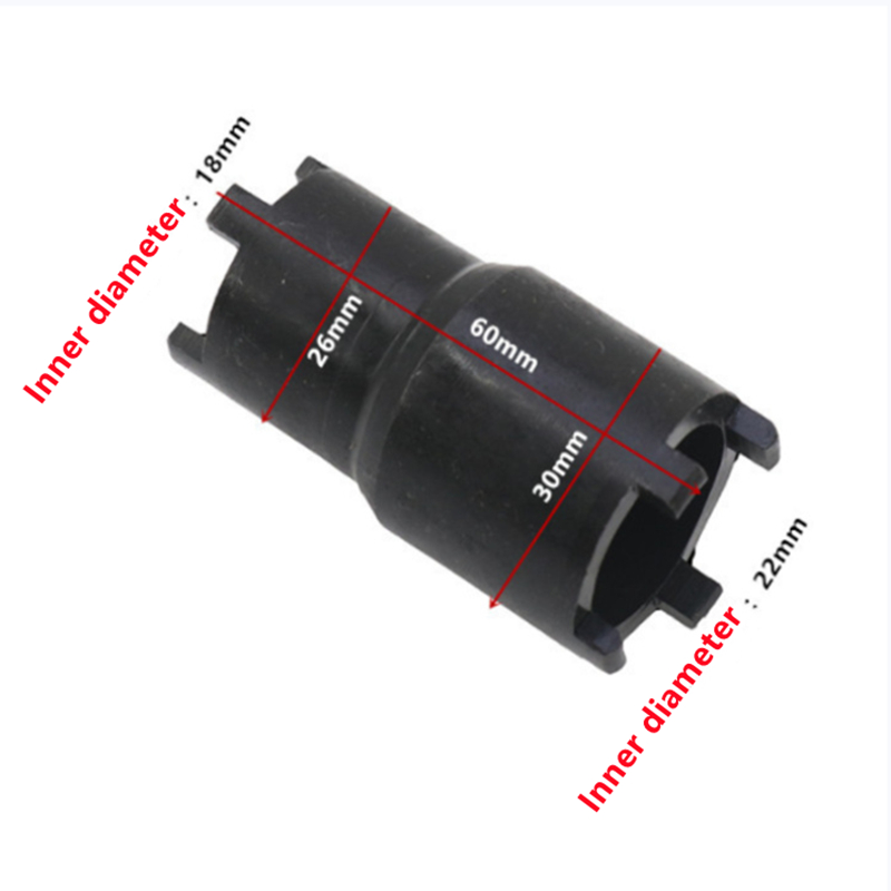 Motorcycle Nut Removal Tool Black Double-Headed Clutch Lock Nut Wrench Motorcycle Repair Tool