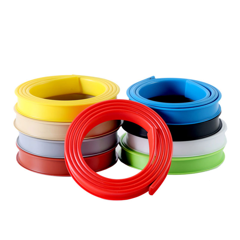 Bande de chant auto-adhésive de 5M, bande d'étanchéité en caoutchouc de Silicone en forme de U pour meubles, panneau de bois, armoire, Table, chaise