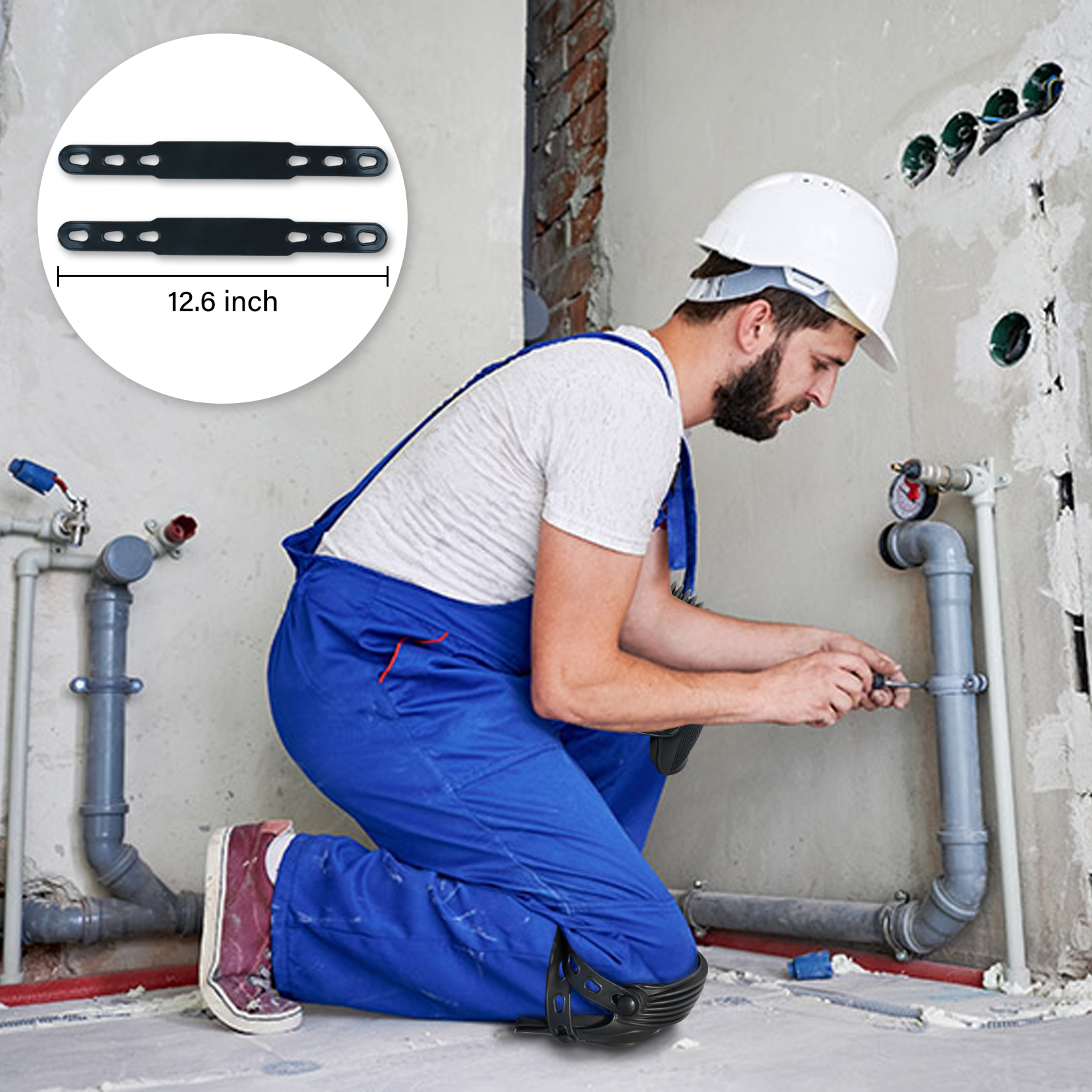 MELOTOUGH werkkniebeschermers voor heren dames constructie, vloeren, dakbedekking - comfortabel en antislip