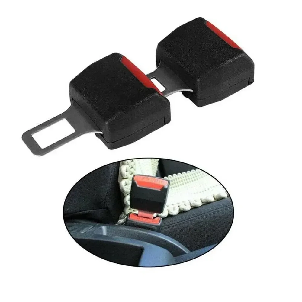 2 pçs cinto de segurança do carro fivela extensão clipe soquete grosso duas peças extensor de carro cinto de segurança estofamento extensão fivela plug fivela