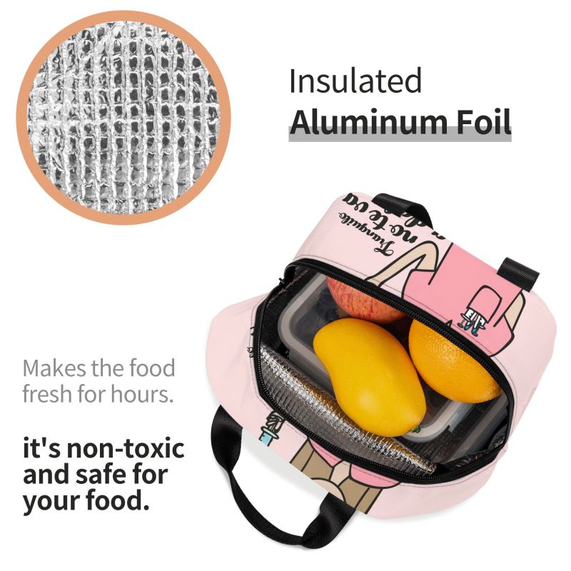 Enfermera En Apuros Dottore Infermiera Borsa per il pranzo Donna Dispositivo di raffreddamento portatile Scatola per il pranzo isolata termicamente Contenitore per alimenti Bento Box per picnic