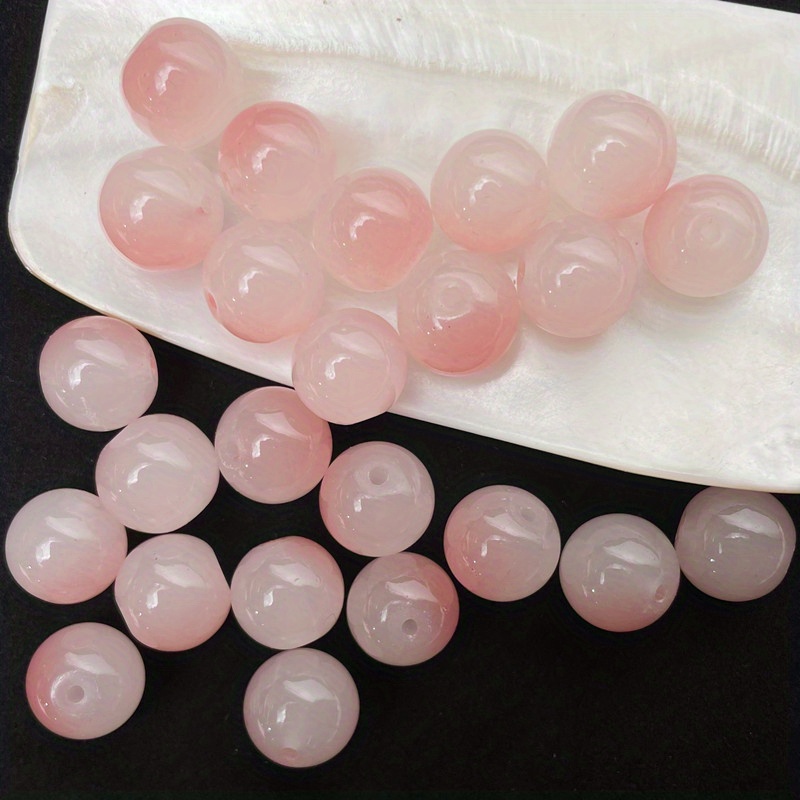 8mm/50 pezzi perline sfuse in vetro bicolore stile dolce per braccialetti fai da te fatti a mano collana creazione di gioielli perline decorative