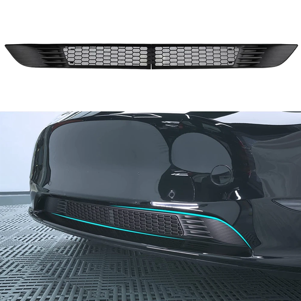 Dla Tesla Model 3 Y Juniper 2025-2021 Dolna Siatka Przeciwwoskowa na Zderzak Osłona Kratki Wlotu Powietrza Przeciwwoskowa Przednia Osłona Wlotu Powietrza