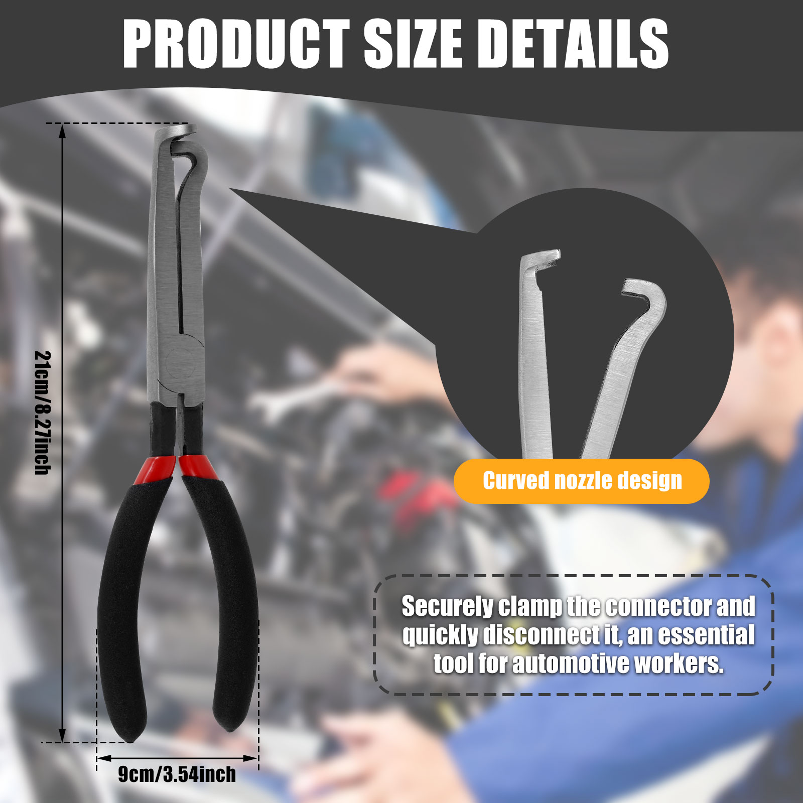 Ferramenta de desconexão elétrica automática, alicate multiuso de remoção de conector elétrico para carro, motocicleta, ferramentas de reparo automotivo