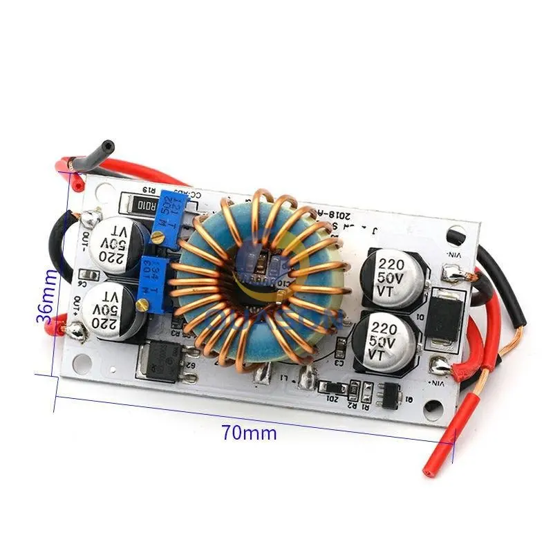1 Chiếc DC-DC Tăng Cường Bộ Chuyển Đổi Dòng Điện Không Đổi Di Động Nguồn Điện 10A 250W Đèn Lái Bước Lên Module