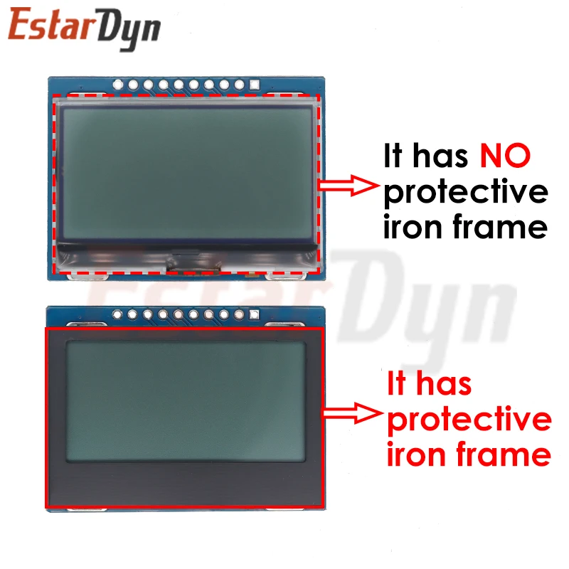12864 SPI LCD Module 128X64 SPI ST7567A COG Graphic Display Screen Board LCM Panel 128x64 Dot Matrix Screen for Arduino