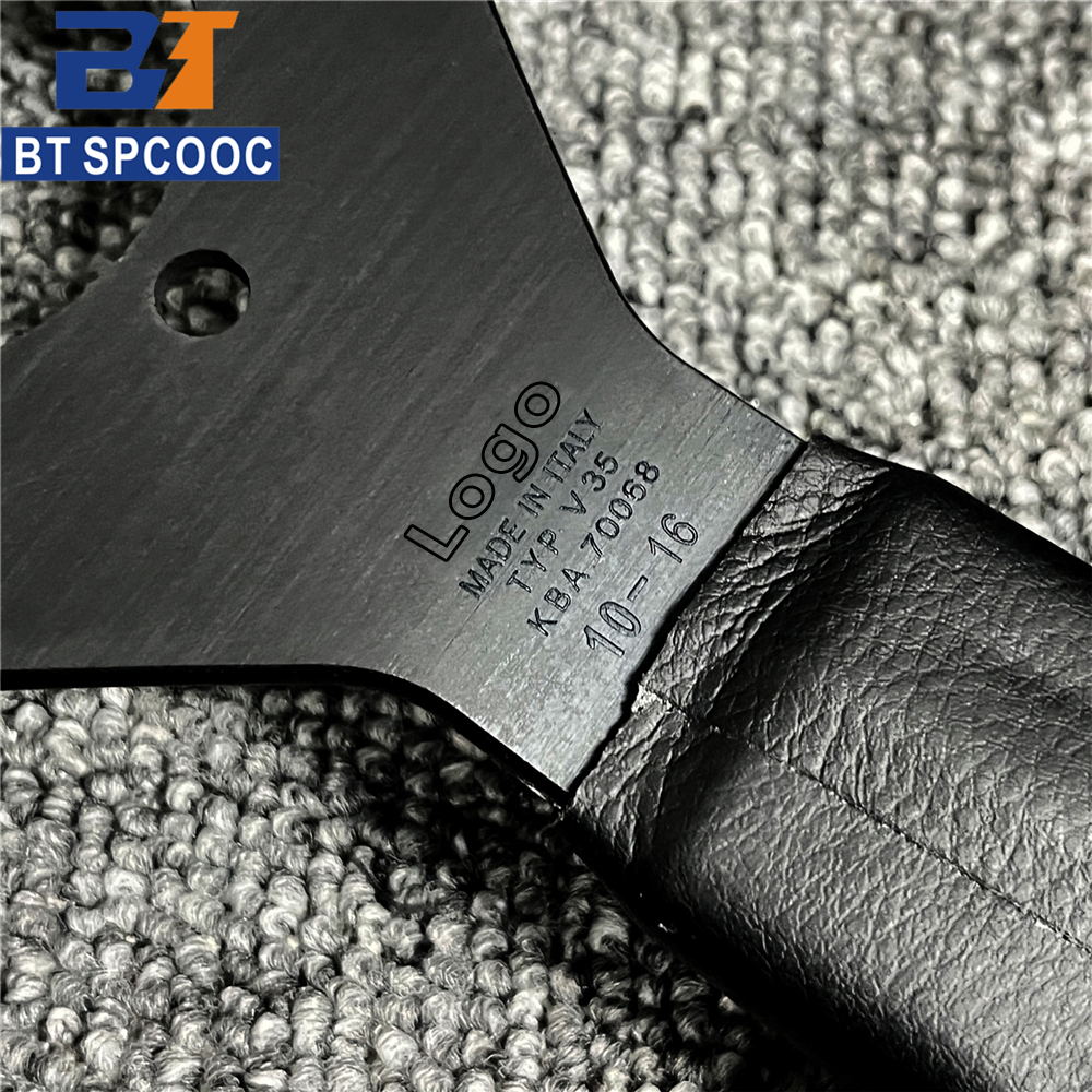 イタリアスタイル v2 12.5 インチ 13 インチ 320 ミリメートル本革車のステアリングホイール JDM レーシングスポーツドリフトステアリングホイールロゴ