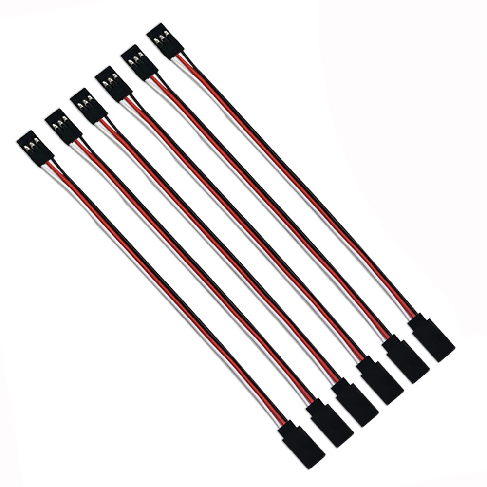 Droyuke 1 Cái 15/30/50Cm 1to1 1to 2 1 Đến 3 1 Đến 4 RC Servo nối Dài Dây Cáp Futaba JR Nam Đến Nữ RC Mô Hình