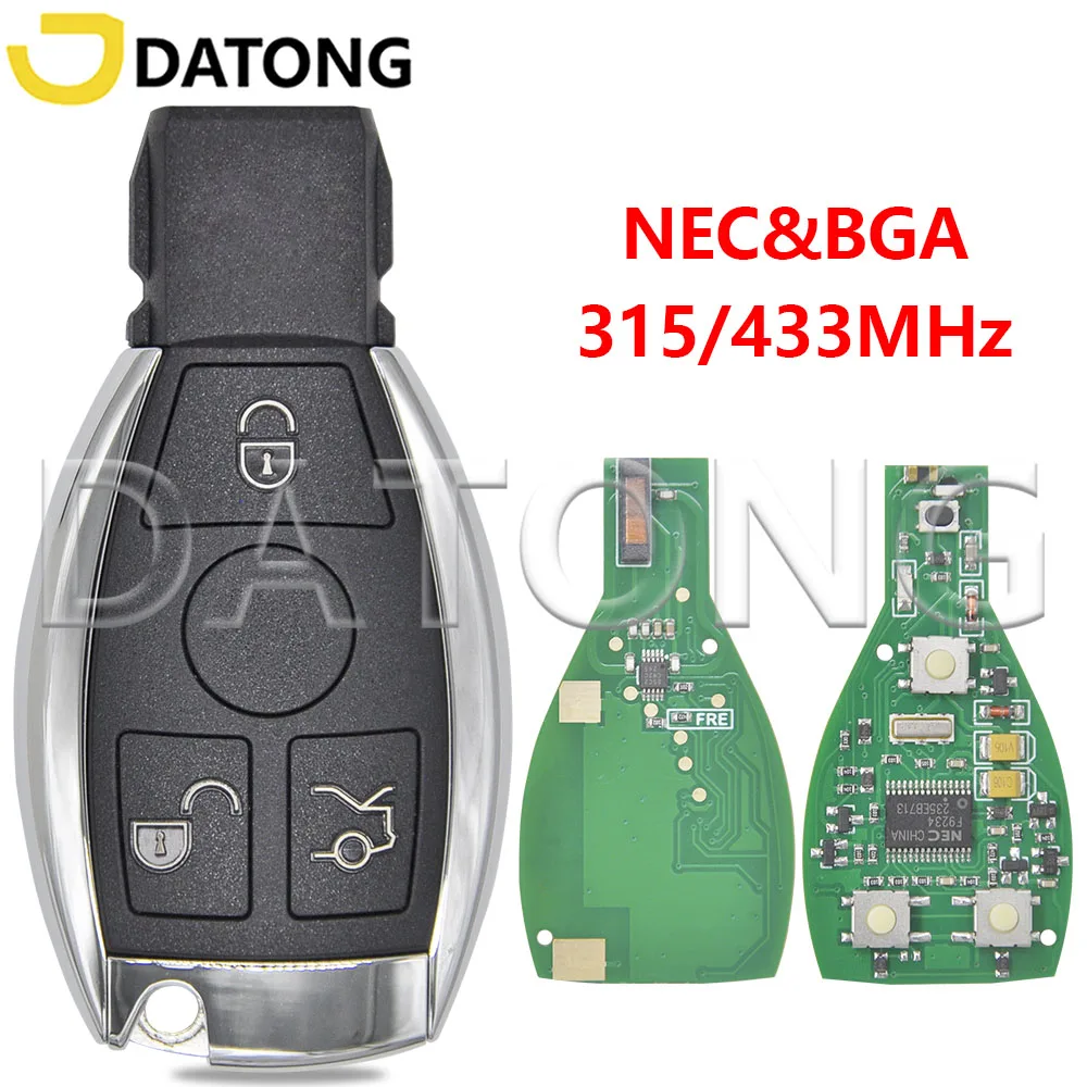 Автомобильный дистанционный ключ Datong World для Mercedes Benz W203 W204 W205 W210 W211 W212 W221 W222 A B C E S Class BGA & NEC 315/433 МГц карта