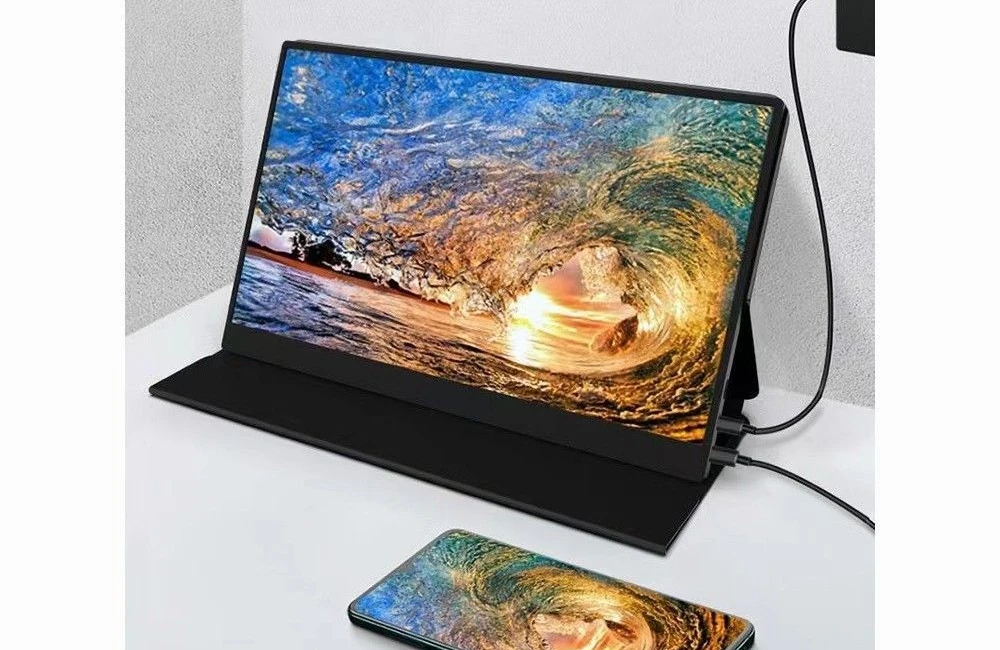 Monitor portabel laptop 2,5K diperpanjang proyeksi layar terpisah layar sekunder
