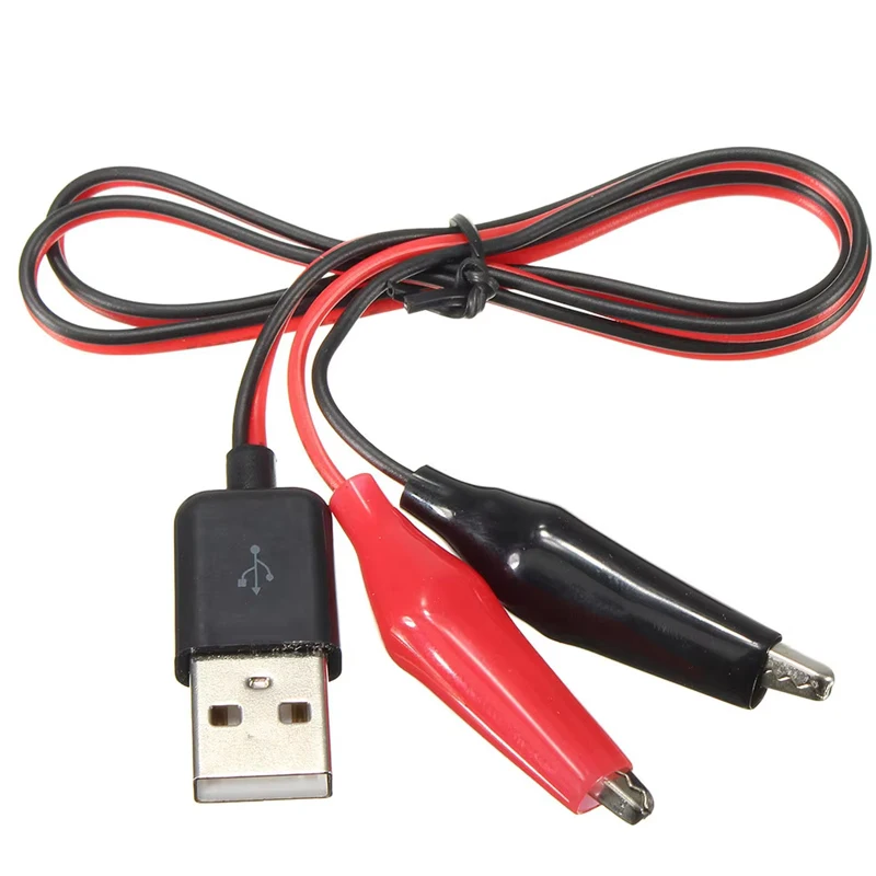 金属ワニ口クリップワニ電気クランププローブテスト用ワニテストクリップ USB アダプタマルチメータ車ホーム