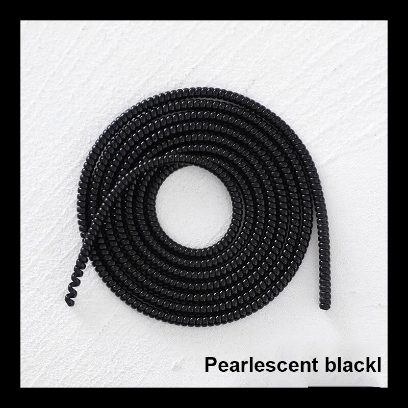 Monochrome Data Cable Protection Spring Flat Fruit Android Headphone Cable Protection Rope