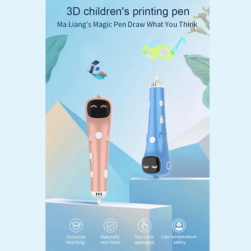 ใหม่ 3D การพิมพ์ปากกา PCL Filament ต่ําอุณหภูมิเสียง Anti-Scald 3D การพิมพ์ปากกา DIY วาดของเล่นสําหรับเด็กผู้หญิงวันเกิด...