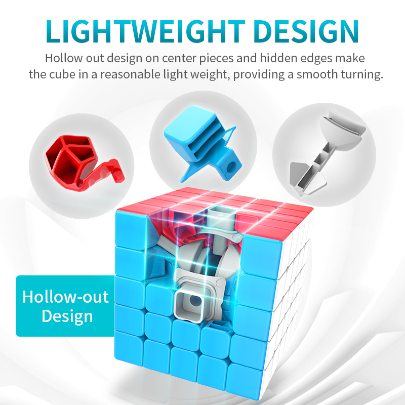 MoYu Meilong Professional Magic Cube 5x5x5 classroom Stickerless 5 Layers Speed Cube Puzzle Cube Fidget Toys For Childrengifts