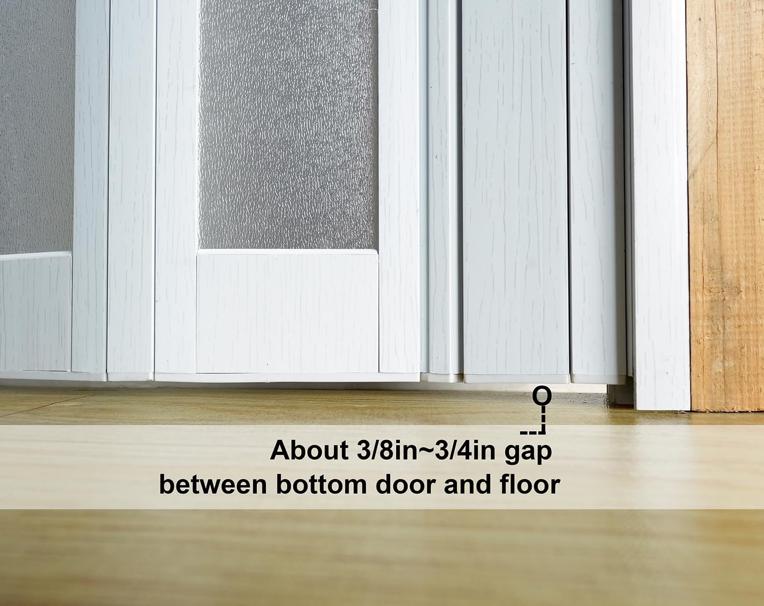 Accordion Door,Interior Folding Doors for Closet Includes Installation Hardware and Lock, White