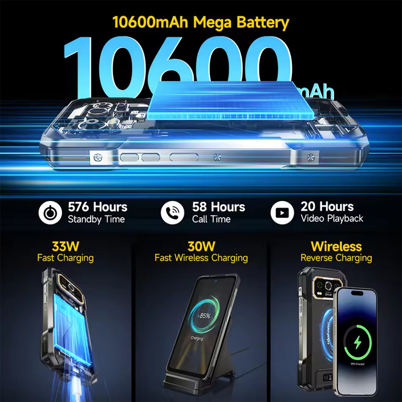 【World Premiere】 Ulefone Armor 27 4G 10600mAh Rugged Phone 24GB+256GB  Android 14 Smartphone 6.78"FHD 120Hz Night Vision Global