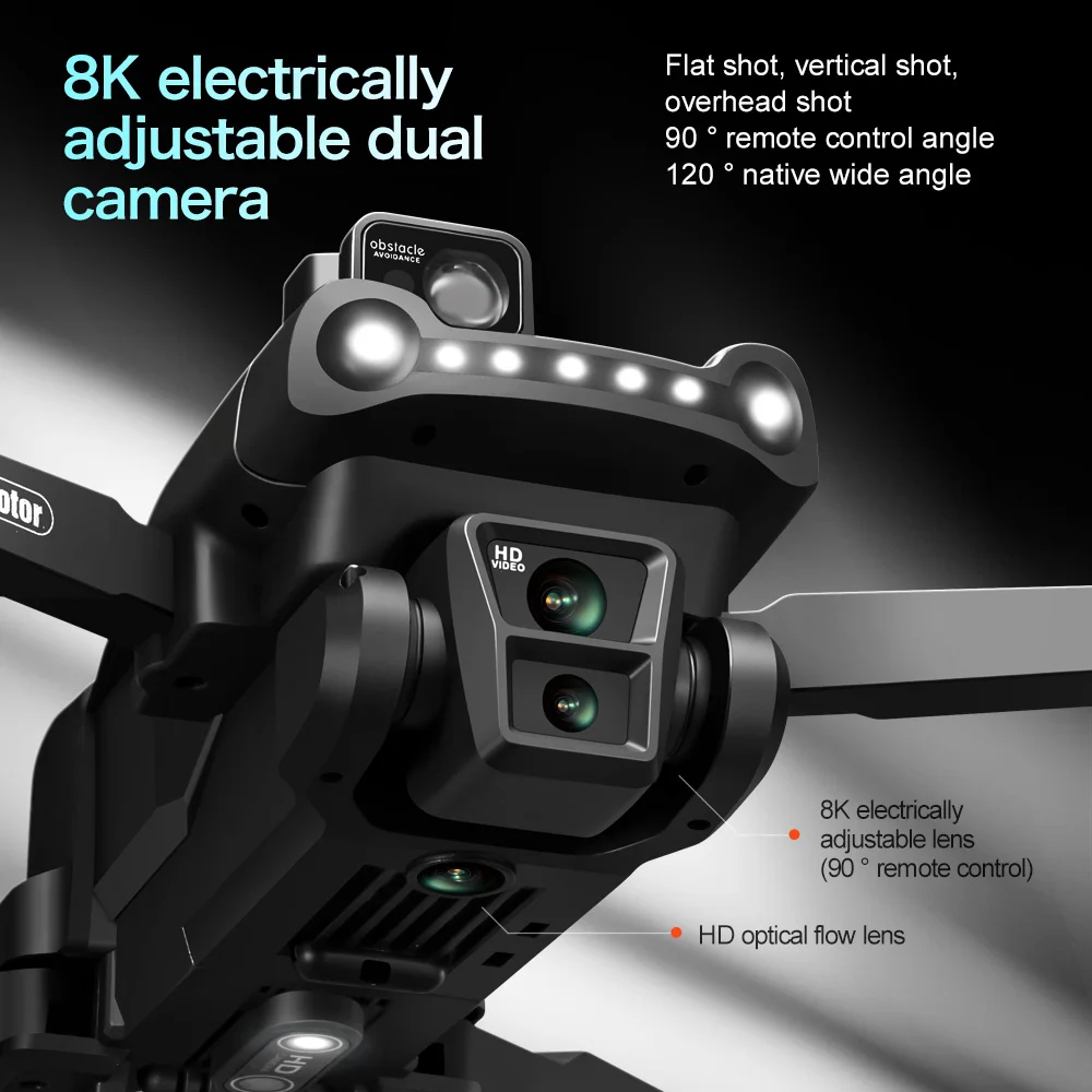Xiaomi V198MAX GPS Drone 8K Professional Camera Aerial FPV Brush Laser Obstacle with Large Screen Remote Control Folding Dron