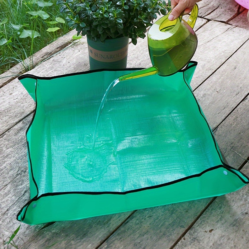 1 stücke Pflanzmatte 50 cm - 100 cm Gartenarbeit Blumentopf Pad Faltbare Garten Pflanze Blumentopf Umpflanzen Wasserdichte Matten