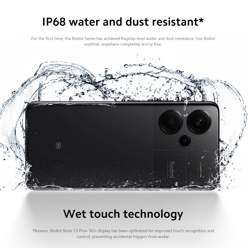 【Brand+】Xiaomi Redmi Note 13 Pro Plus 5G Global Version 256GB/512GB MediaTek Dimensity 1.5K 120Hz Display, 120W HyperCharge NFC