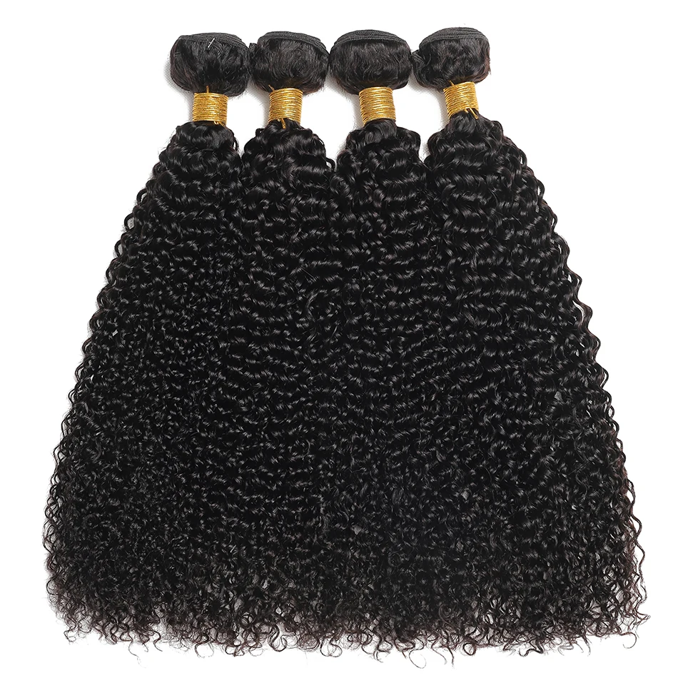 12a malaio kinky encaracolado pacotes com fecho virgem pacotes de cabelo humano com fechamento onda profunda água 3 pacotes com fecho