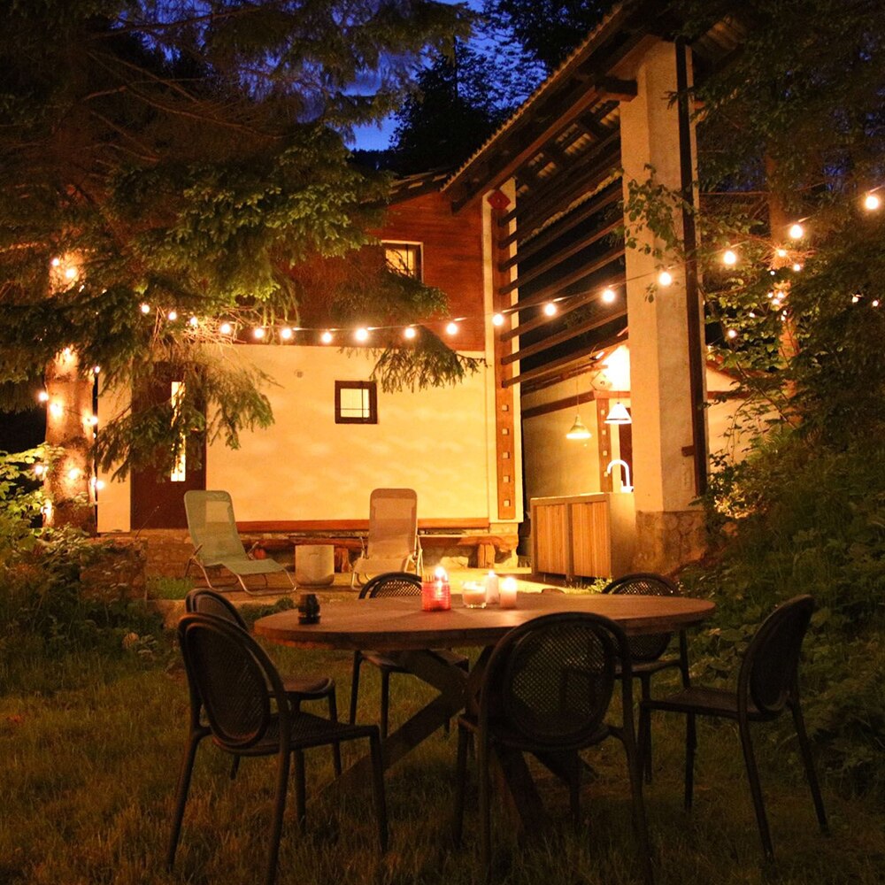 25PCS Vintage LED Filament Glühbirne E12 G40 1W Bernstein Glas Äquivalent 10W Glühlampen Edison Led string Licht Ersatz Birne