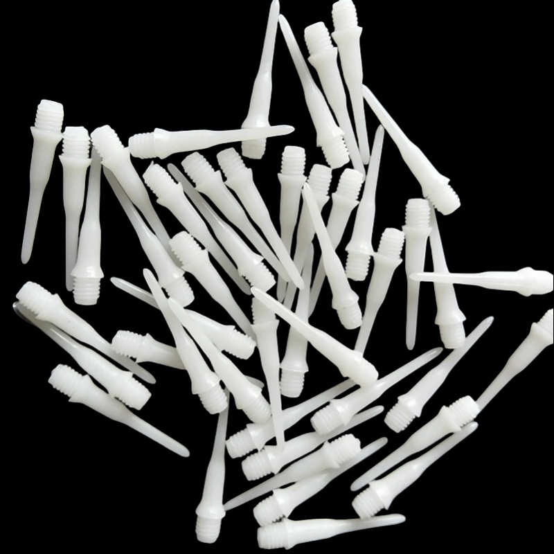 50PCS Soft Plastic Tips Points Needle Replacement Dart White Parts New Safety Plastic Dart Head Accessories