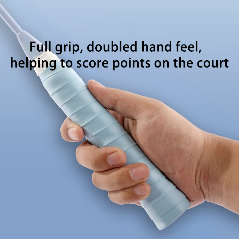 Faixa de suor plana antiderrapante para badminton/tenênis, com borracha absorvente de suor para ajudar nos pontos de pontuação na quadra