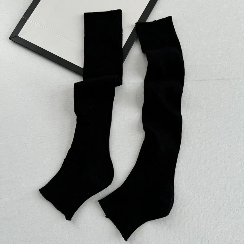 Calcetines cómodos de pantorrilla Lolita JK, calcetines largos transpirables de seda helada de Color sólido, calcetines hasta la rodilla ultrafinos de estilo japonés para primavera