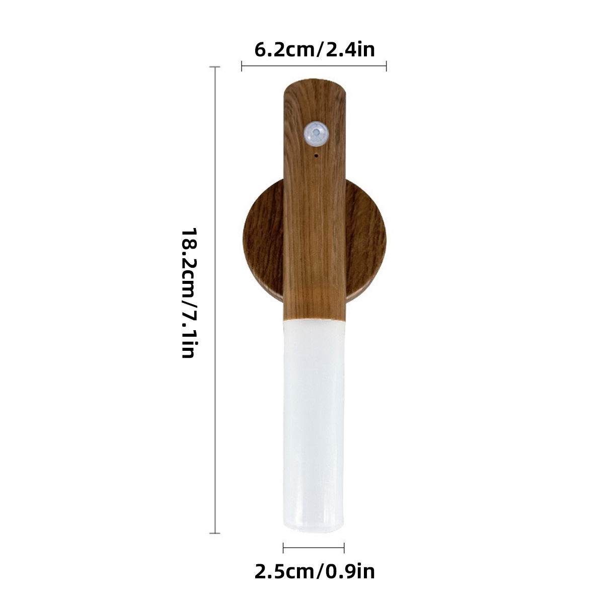 Luz LED nocturna con Sensor inteligente, lámpara de pared magnética recargable, pasillo, escalera, armario de baño, luz decorativa de ambiente