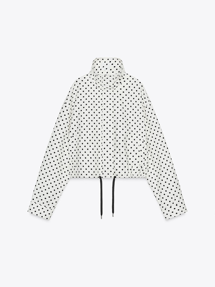 Csa Bolha com Estampa de Poá, Versátil e Confortável, Manga Longa, Nova Chegada de Roupas Fenas para o Outono de 2025