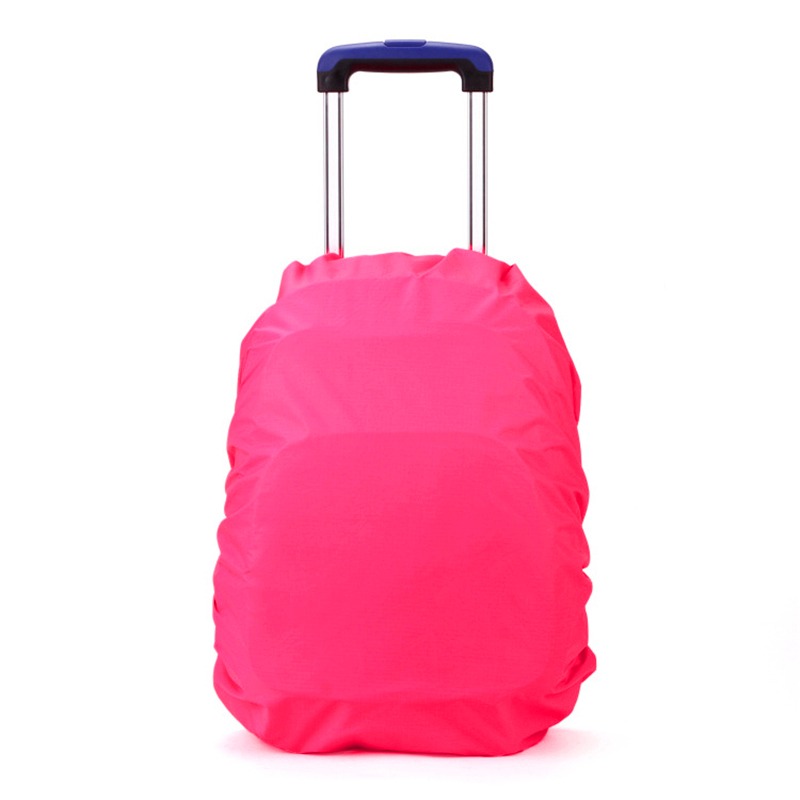 1 pçs crianças à prova dwaterproof água mochila capa de chuva esporte ao ar livre noite ciclismo luz segurança capa de chuva caso saco acampamento caminhadas 35l