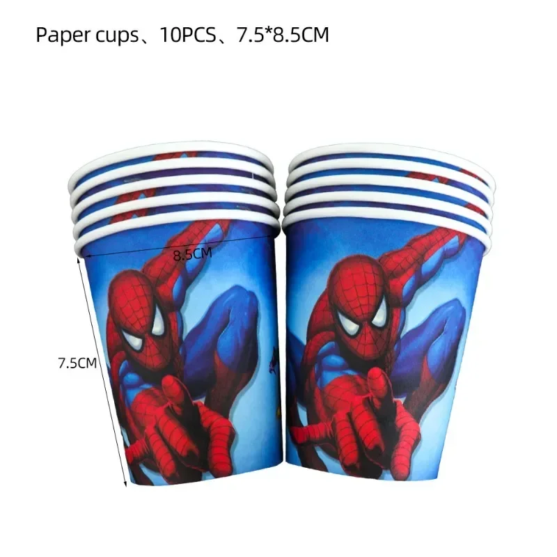 Spider Man themed birthday paper cups popcorn boxes candy boxes party decorations tableware supplies