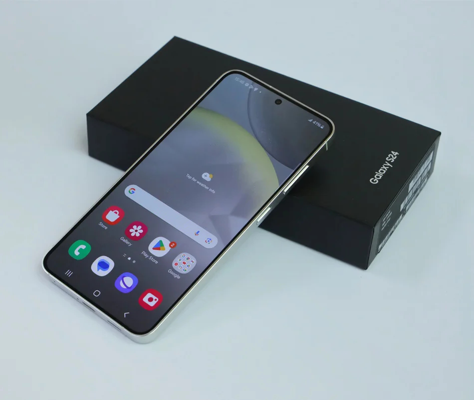 Samsung-Galaxy S24 Syndragon 8 Gen 3 Smartphone Android 14, 6,2Hz Dynamic LTPO AMOLED snfc, 8GB RAM, Original