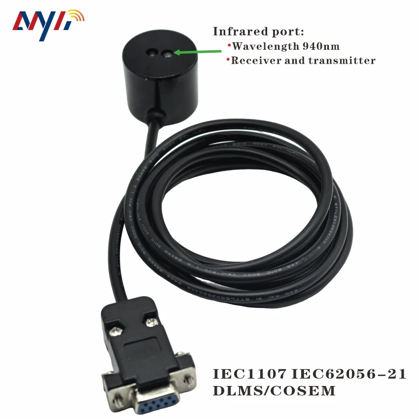 Устройство считывания оптических портов RS-232 OPTO DB9 IEC 62056-21 IEC 1107. Магнитный монтаж на метр.