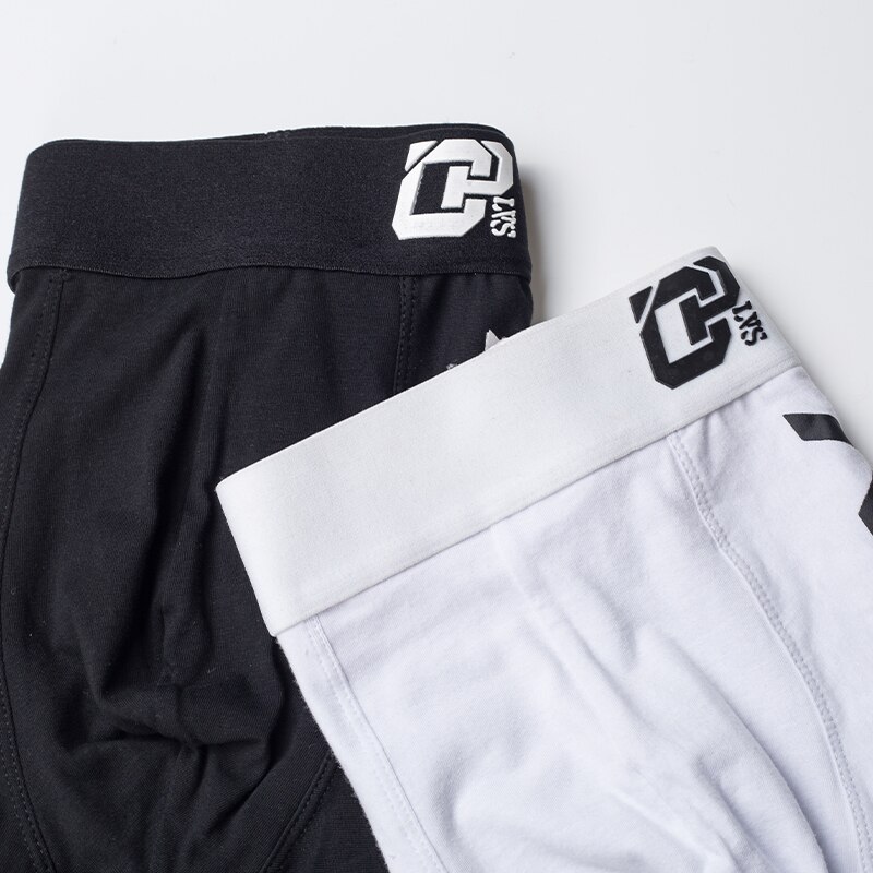 ORLVS Herren Boxer Sexy Unterwäsche Weiche Lange Boxershorts Baumwolle Weiche Unterhose Männliche Höschen 3D Beutel Shorts Unter Tragen Hosen Kurze