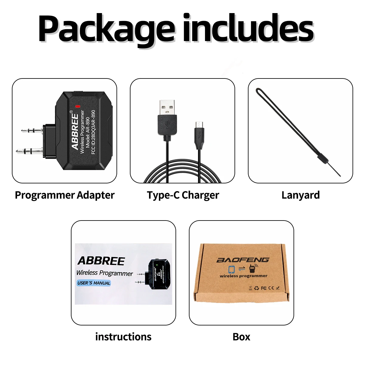 Programator Walkie Talkie Bezprzewodowy program Bluetooth Programowanie aplikacji na telefon forbaofeng UV-21 BF-888S UV-5RH Quansheng UV-K6 K5