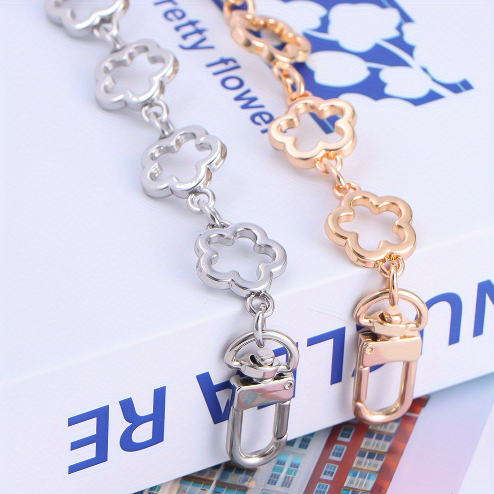 Flower Bag Extender Chain Purse Bag Strap Extender Chain DIY Women Handbag Purse Making Replacement Accessories