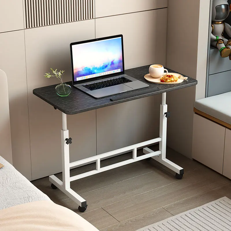 Folding lift desk Liftable height-adjustable bedside table Desktop Adjustable Height bedside table Student office bedside table