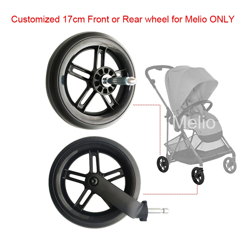 SOMENTE Melio 17CM Roda dianteira ou traseira para Cybex Melio 2/3/Carbon/Pro Series Buggy Acessórios Outros carrinho não são compatíveis!! !