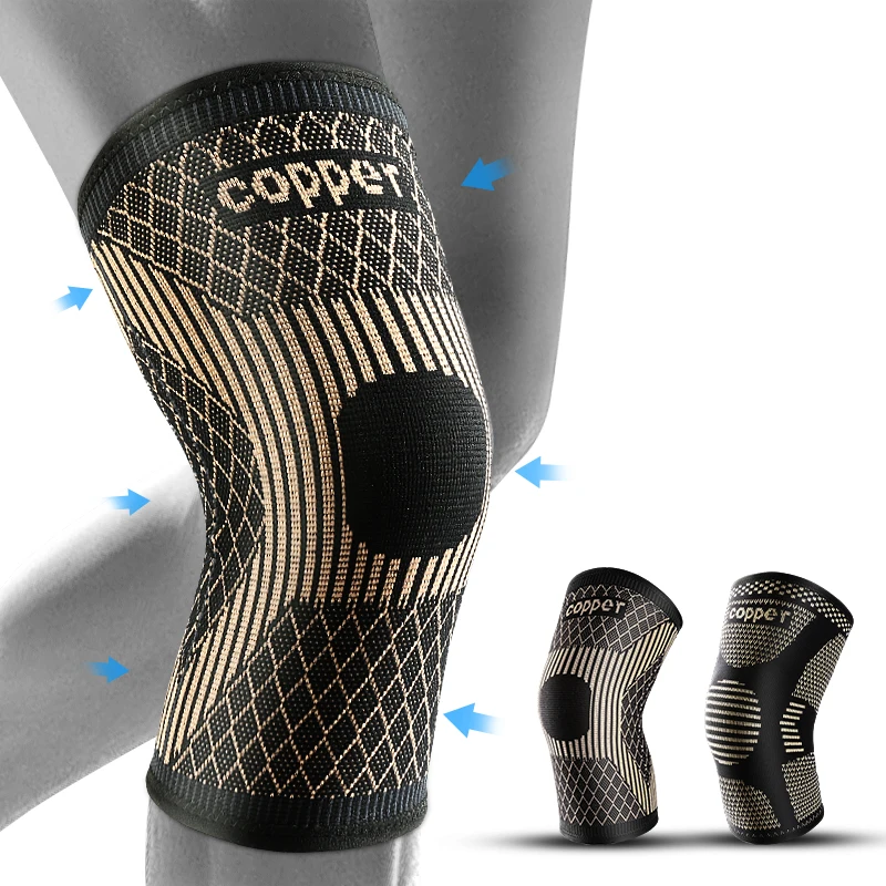 1PC Copper Knee Brace for Arthritis Pain Support-Copper Knee Sleeve for knee pain Compression sleeve for Sports,Knee Pain Relief