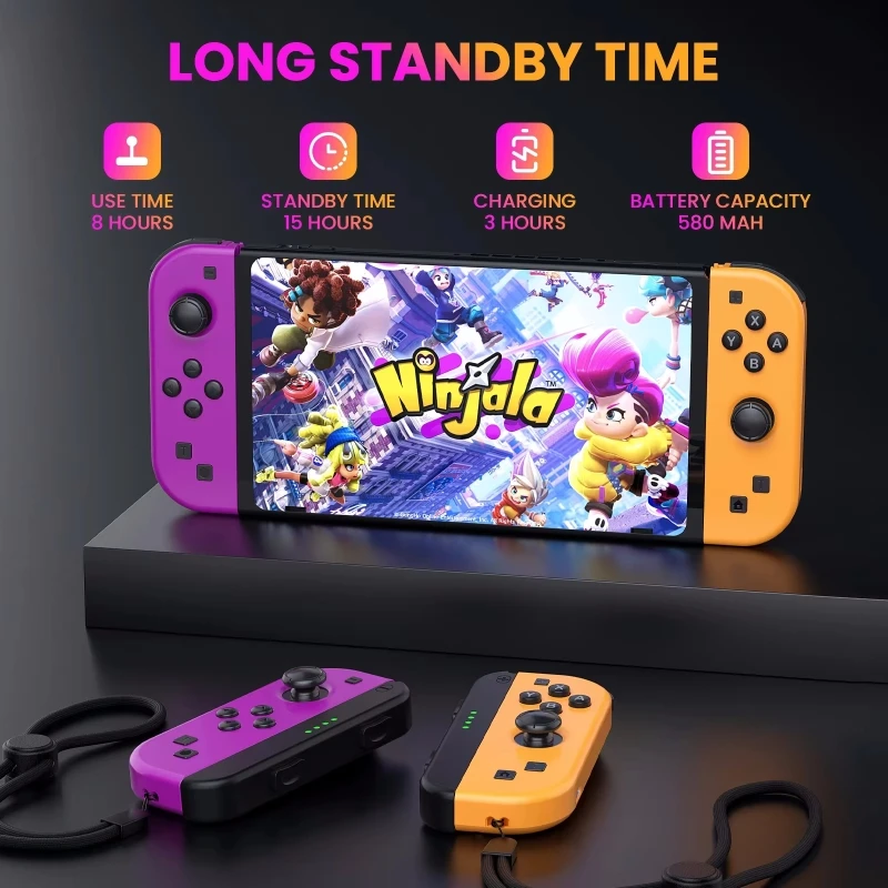 Bluetooth Gamepad For Nintendo Switch/OLED/IOS/Android/PC Wireless Controller Joystick With Trubo Video 6 Axis Gyro Game Console