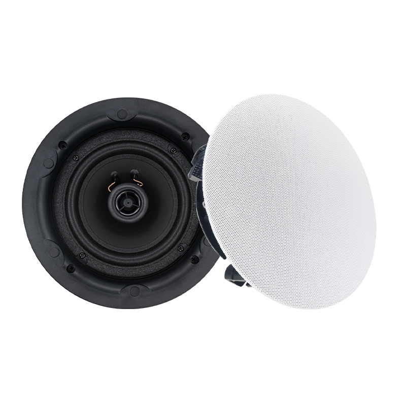 Ovatop atacado alto-falante coaxial 5.25 Polegada alto-falante de teto 8 ohms com sem aro 20-40w para alto-falantes de teto passivos de home theater