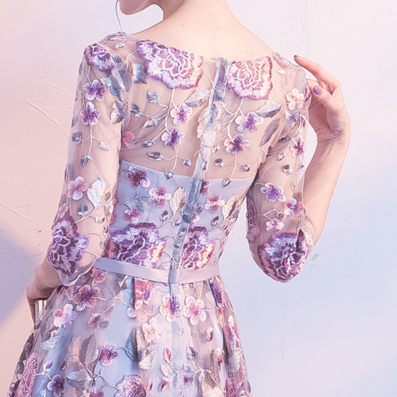 Dongcyey-女性用の花柄のショートフォーマルドレス,エレガントなイブニングドレス,新しいデザイン