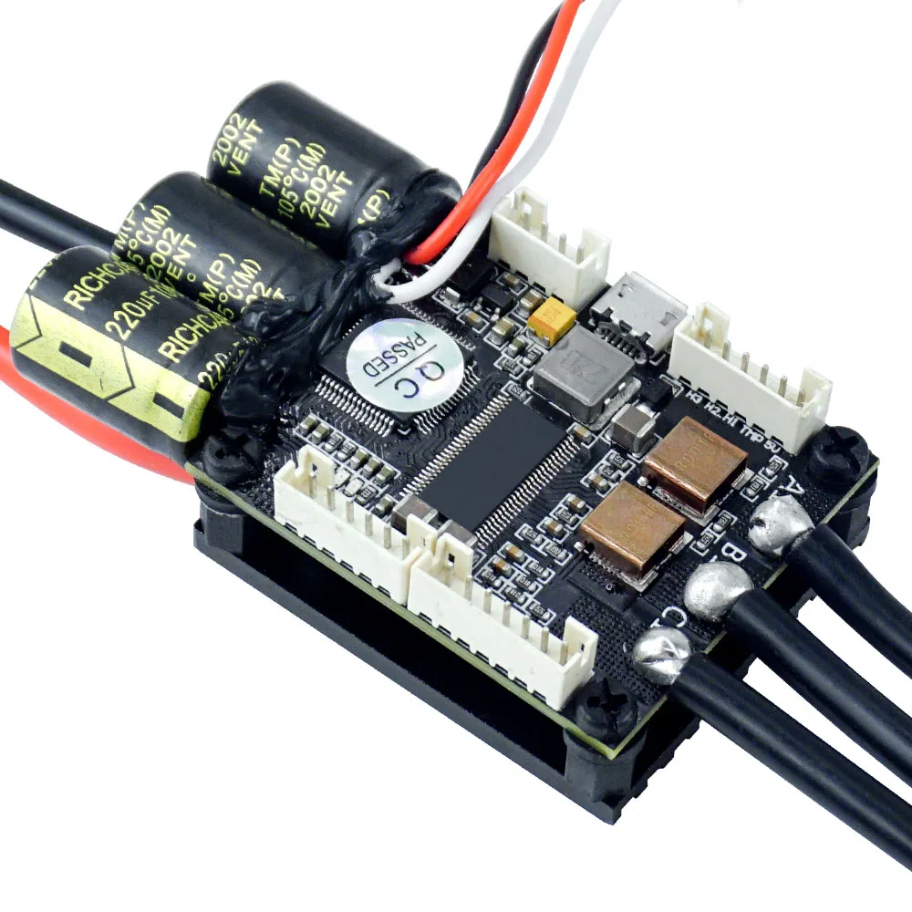 ตัวควบคุมความเร็วไฟฟ้าสําหรับสเก็ตบอร์ด Mini FSESC4.20 50A ฐาน VESC ®   4.12 พร้อมชุดระบายความร้อนอะลูมิเนียมอะโนไดซ์ 12 วินาที ESC