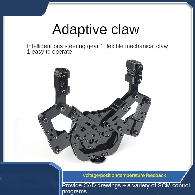 Adaptive Manipulator Klaue 82mm Öffnung 1Kg Last Flexible Servo Greifer FÜR Manipulator Roboter Arm DIY Kit Drone servo Zubehör