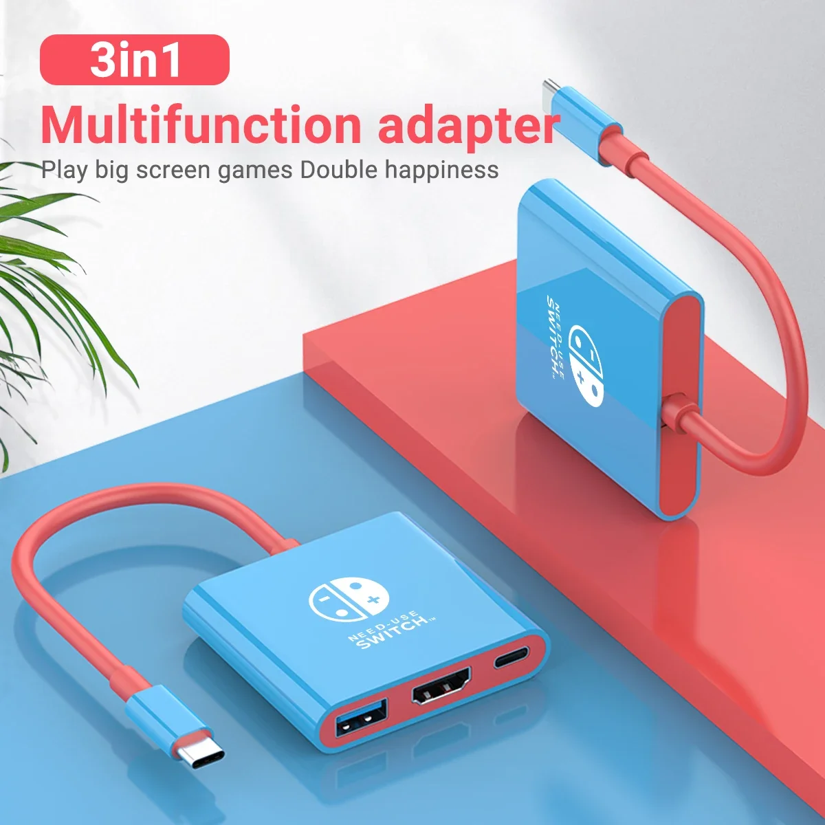 Estación de acoplamiento portátil Nintendo Switch TIPO C Hub con HDMI USB 3 0 Perfecto para viajes Juegos Diseño compacto Fácil configuración