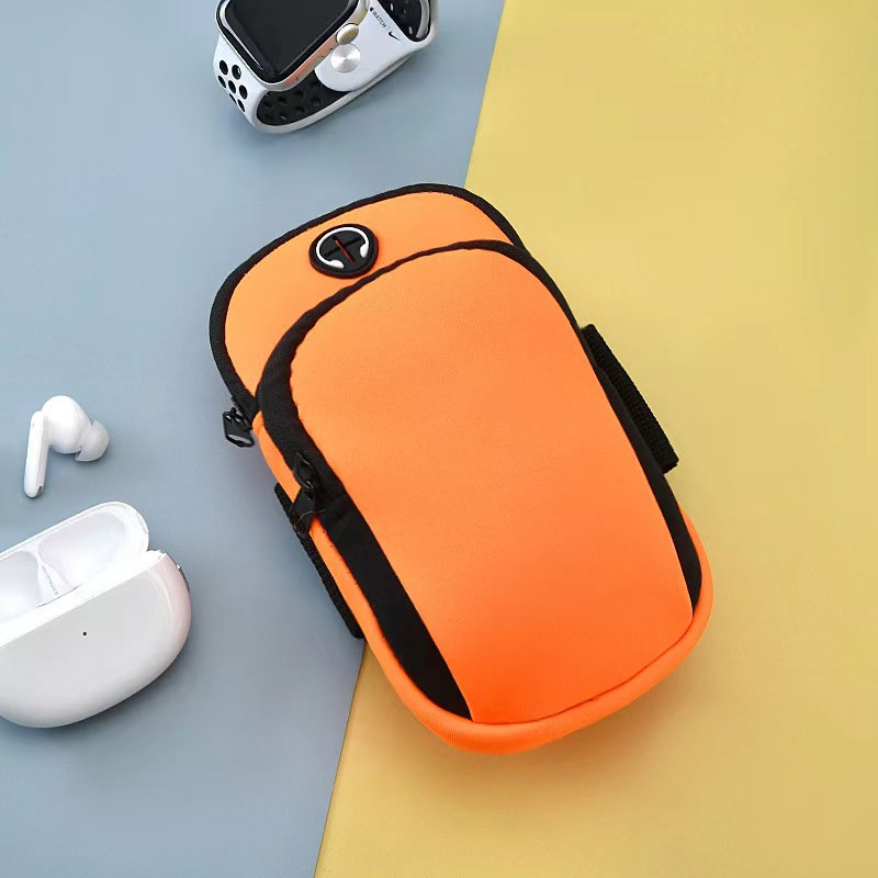 Esportes correndo capa de braço do telefone móvel fora do equipamento masculino universal alça de braço das mulheres saco de pulso esportes braço capa