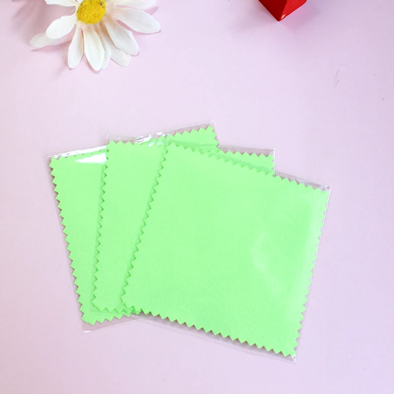 50/10 pcs 8x8 ซม.เงินผ้าขัดเครื่องประดับทําความสะอาด Anti Tarnish Reusable ผ้าเช็ดนุ่มเก็บเครื่องประดับ Shining เครื่องมือ