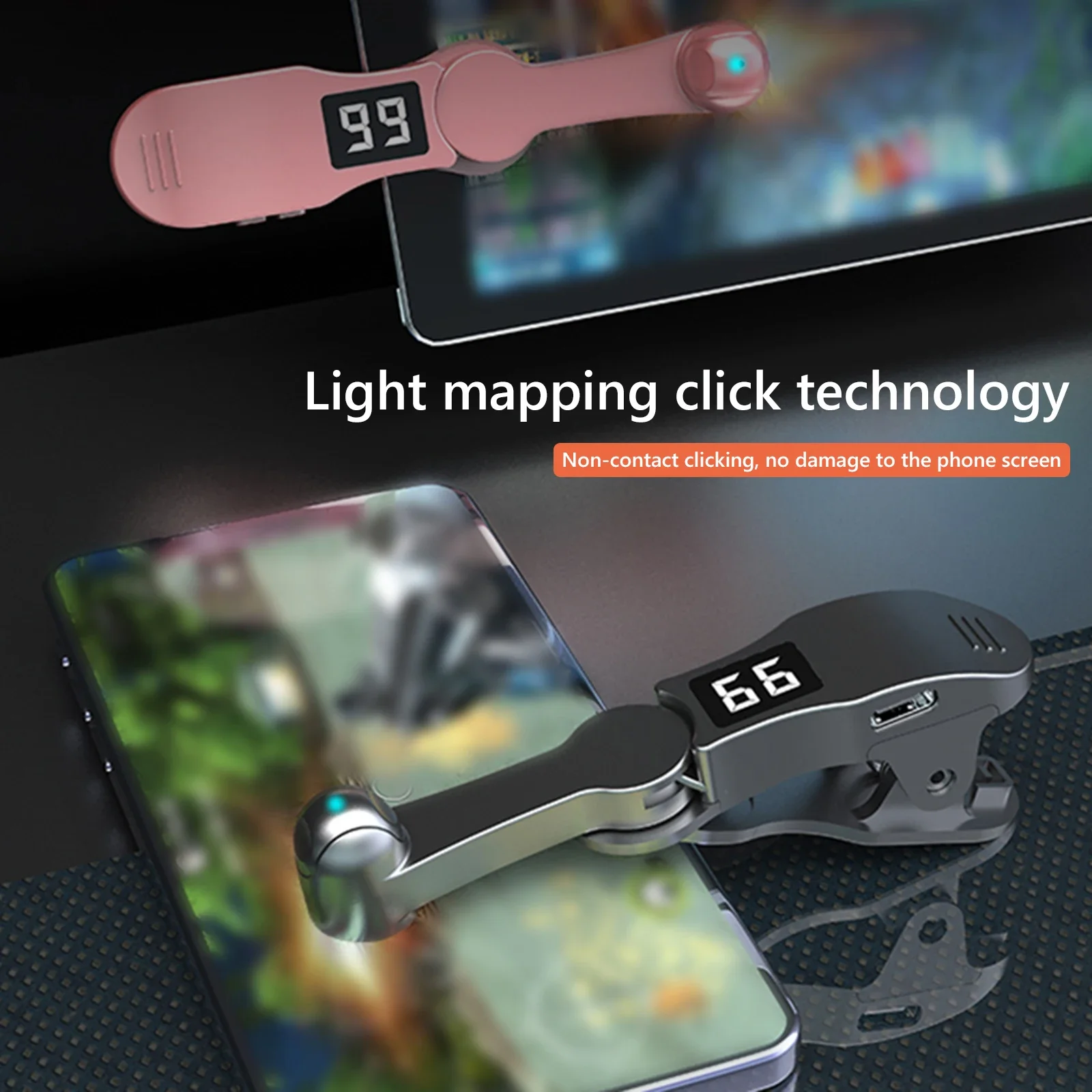 Clicker schermo automatico per applicazioni smartphone Video Streaming live Gadget Simulatore USB Schermo di gioco per smartphone Treppiedi touch Tapper