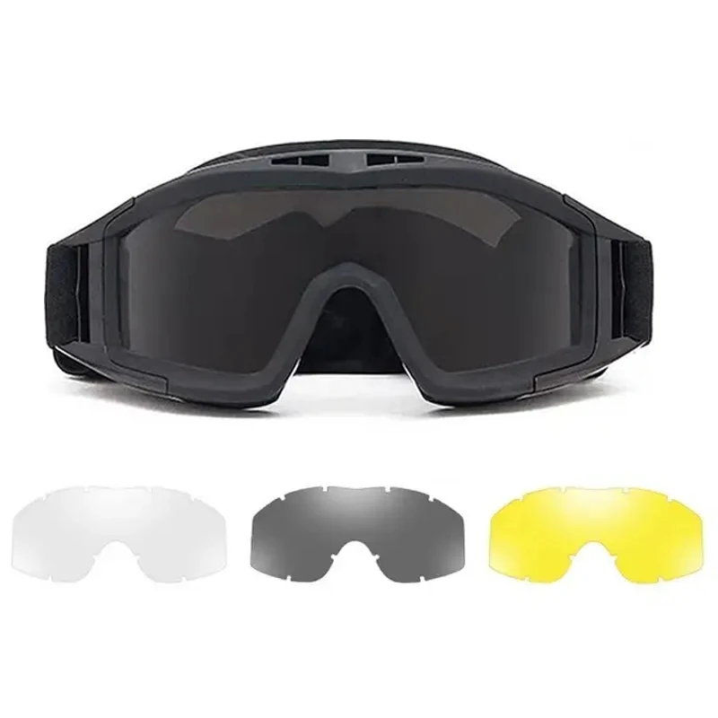Explosion Proof Schießen Taktische Schutzbrillen Anti-auswirkungen CS Krieg Spiel Airsoft Paintball Jagd Bergung Brille Gläser